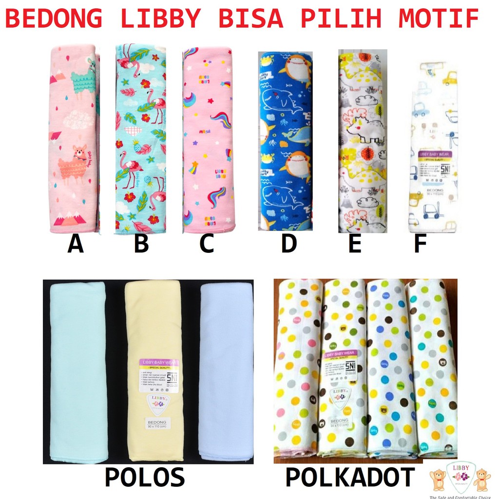 LIBBY Bedong Bayi Motif Ecer 1 pc (90 X 110Cm)