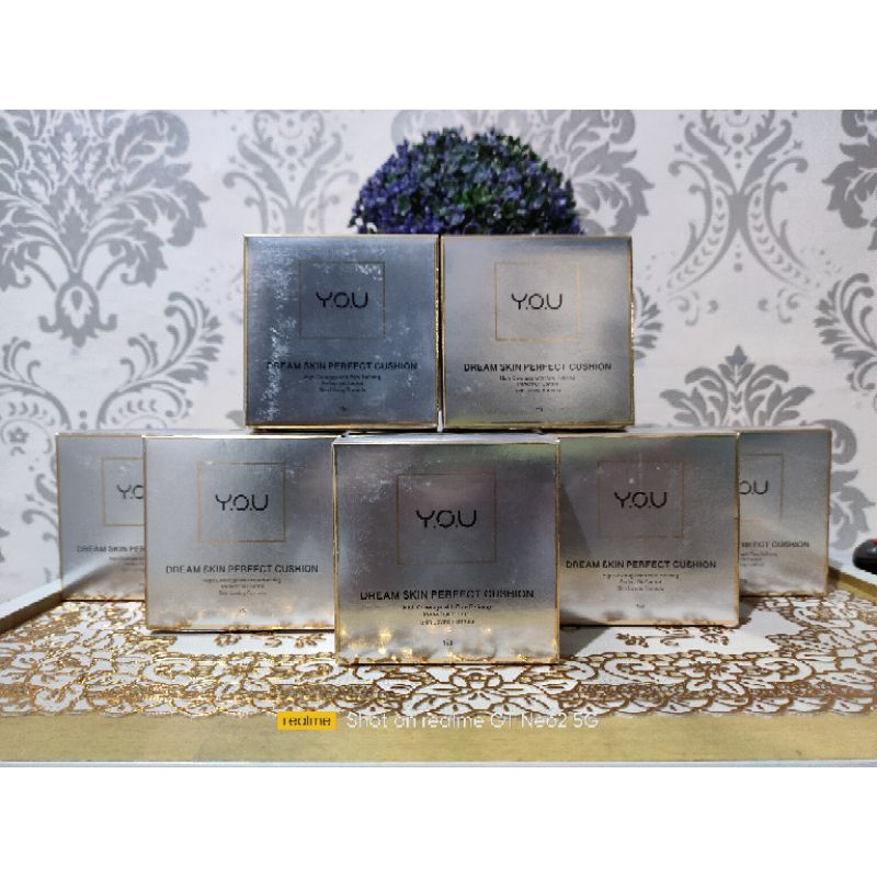 YOU The Gold One Dream Skin Perfect BB Cushion Soft Vanilla New
