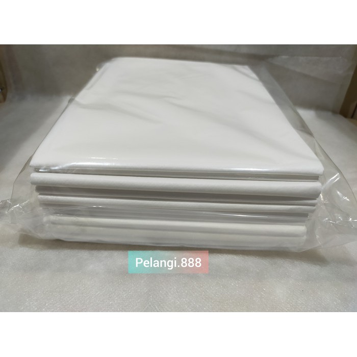 Disposable bed sheet Anti Air &amp; Minyak uk. 80cm x 180cm Alas sprei Hotel Rumah Sakit salon Reflexi