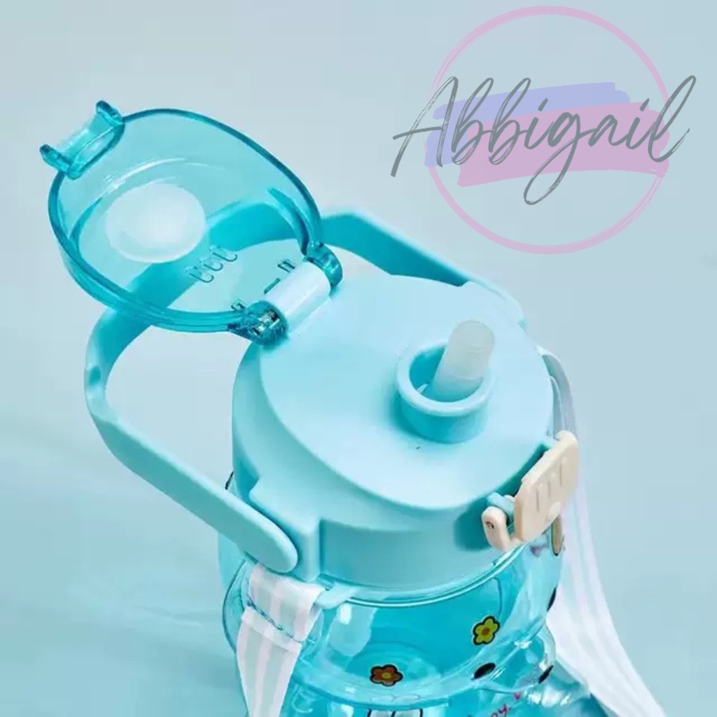 𝘈𝘉𝘎✰ Botol Minum Anak / Botol Minum Bayi Motif Beruang / Botol Gemoy 1,4 Liter Transparant BPA FREE Anti Tumpah 1219