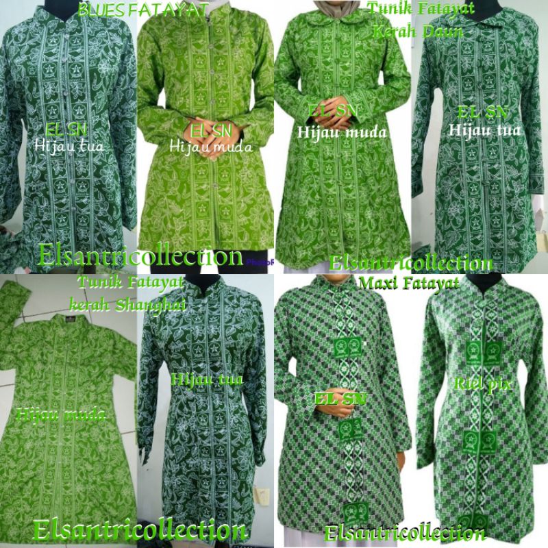 Tunik Fatayat Blues Fatayat Kain Fatayat