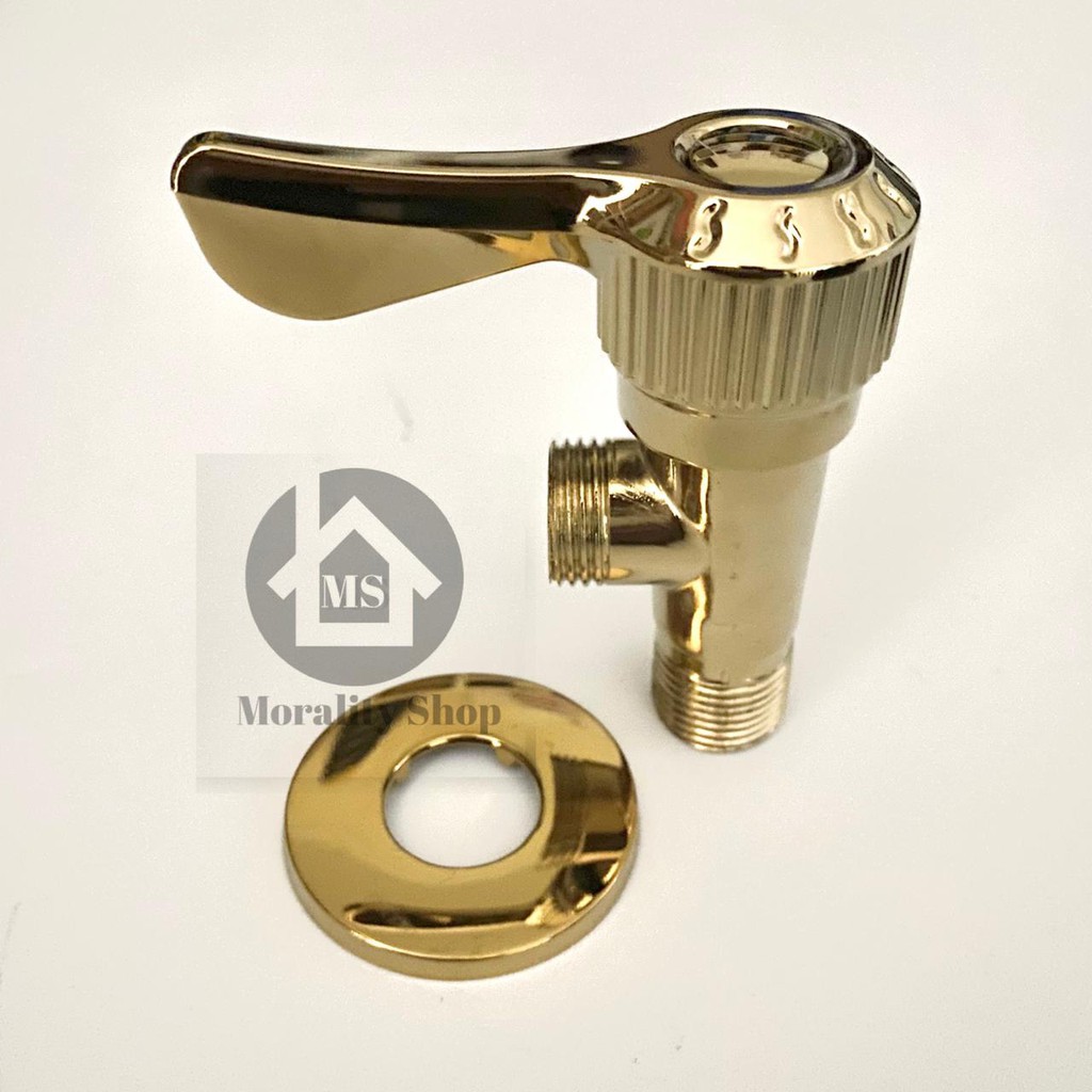 Stop kran shower single GOLD minimalis R11 - Keran air shower emas unik uniq antik tap