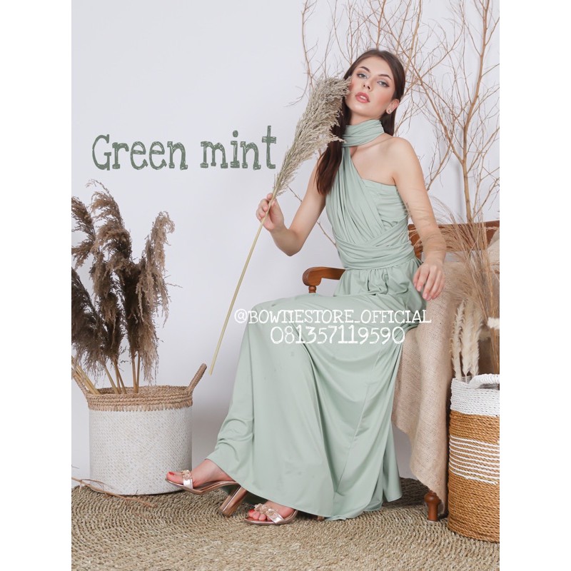 multiway dress green mint / dress bridesmaid / infinity dress / dress pesta