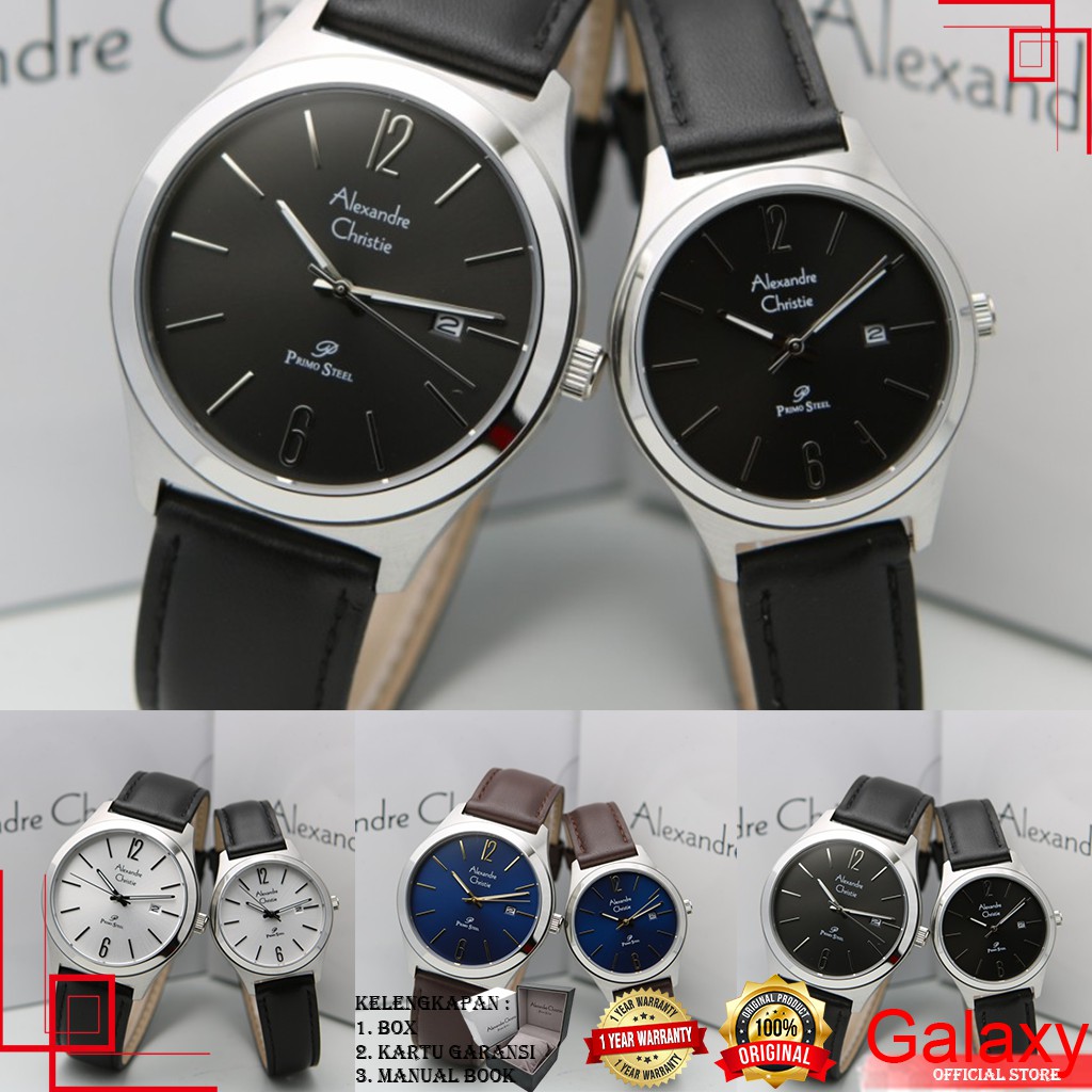 ALEXANDER CHRISTIE COUPLE ORIGINAL JAM TANGAN ALEXANDRE CHRISTIE COUPLE JAM ALEXANDER CRISTIE 1009