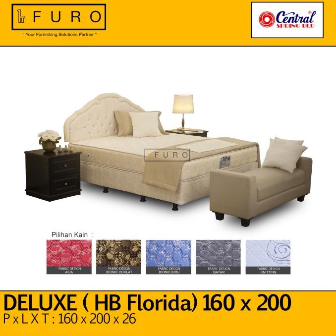 Promo Springbed 160 X 200 Central Deluxe ( Hb Florida ) | Furo