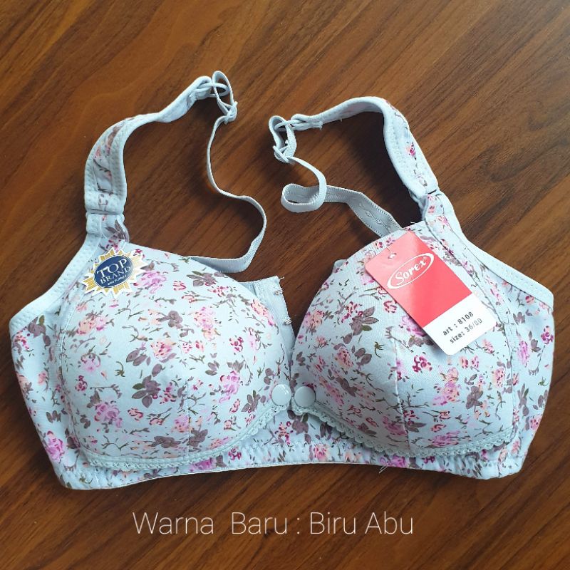 Bra Menyusui Sorex Size 34, 36, 38, 40, 42 Dengan Busa Tanpa Kawat BH Menyusui Top Quality 8108