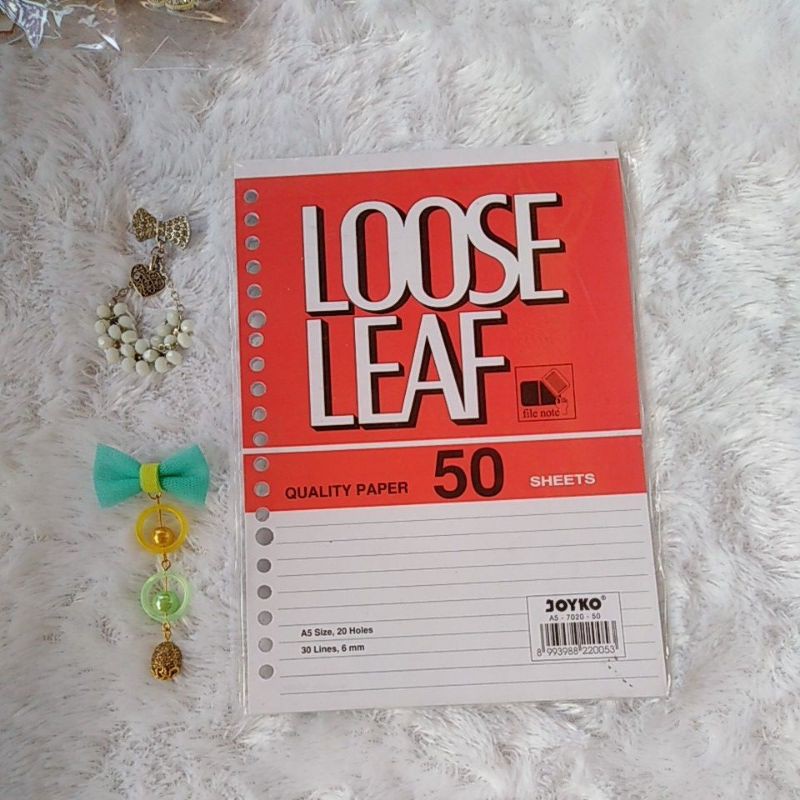 

Loose Leaf / Isi Kertas File / Binder Joyko A5-7020
