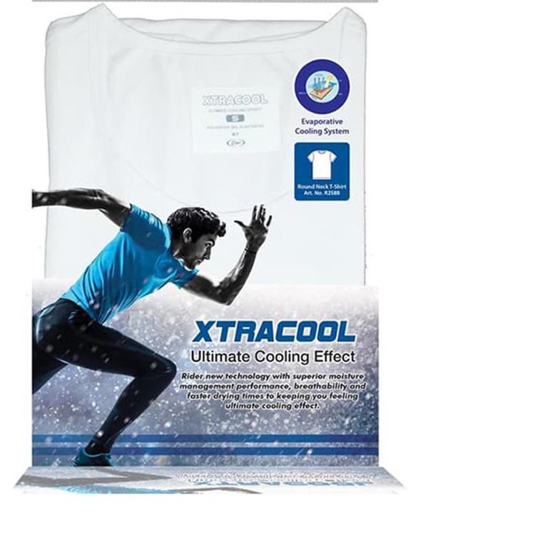 ☃ Kaos Dalam Rider Xtracool Tshirt Man R258BP Putih (1 Pcs) Round Neck ☎