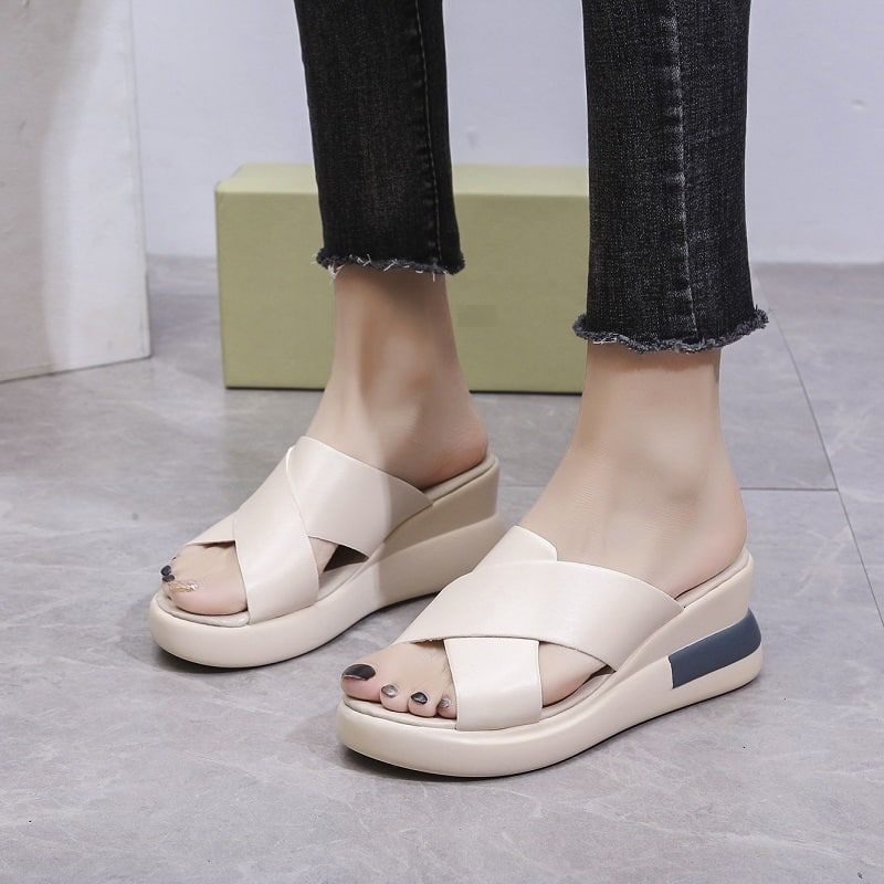 RYX - Shaded Vyn Sandal Wedges Wanita Fashion Casual - Ori Import