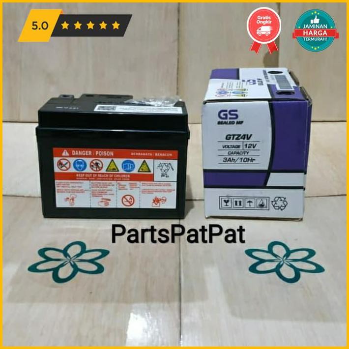 Sparepart Motor Aki Gtz4V/Gtz-4V Mf Aki Gs Gtz4V Aki Gs Astra Ori Gtz4V/Gtz4-V/Gtz-4V Paling Murah