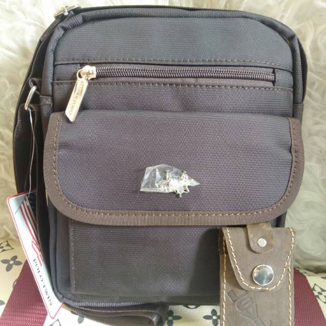 TAS SLEMPANG PRIA IMPORT POLO TWIN NILON