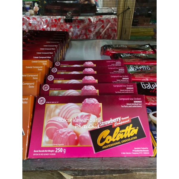 

Cokelat Batang Collata 250gr (Strawberry)