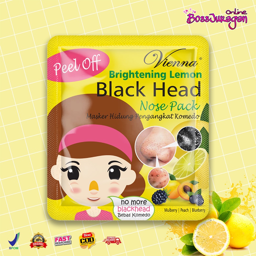 (BOSS) (CUCI GUDANG) Vienna Black Head Nose Pack 10mL