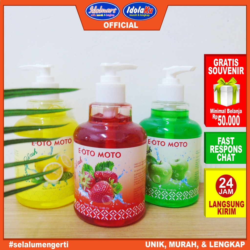 IDOLMART Sabun Cuci Tangan / Hand Soap E Oto Moto 410ml Sabu Cuci Tangan