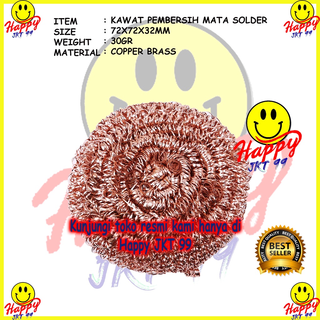 [ HAPPY JKT 99 ] KAWAT TEMBAGA PEMBERSIH MATA SOLDER TEMBAGA COOPER BALL