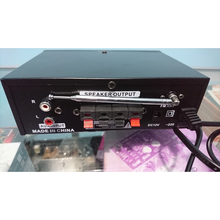 POWER AMPLI PROFESIONAL KARAOKE ACOUSTIC AC699G Mp3 Usb FM 180Wmurah