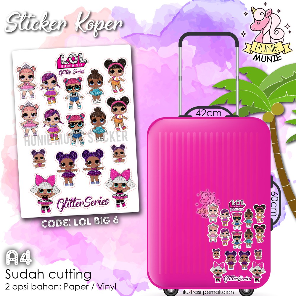 Sticker Koper - LOL Surprise BIG #6 - Glitter Series Stiker