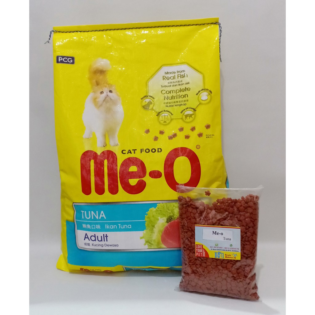 Makanan Kucing Cat Food Meo Tuna Adult Repack 400gr