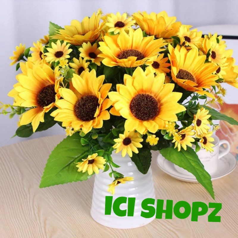 Bunga Matahari Besar / Tanaman Artificial Bunga Plastik-2