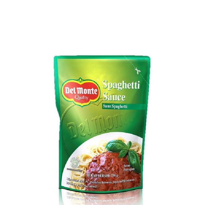 

Delmonte Saus Spaghetti Pouch 2 x 250 gr