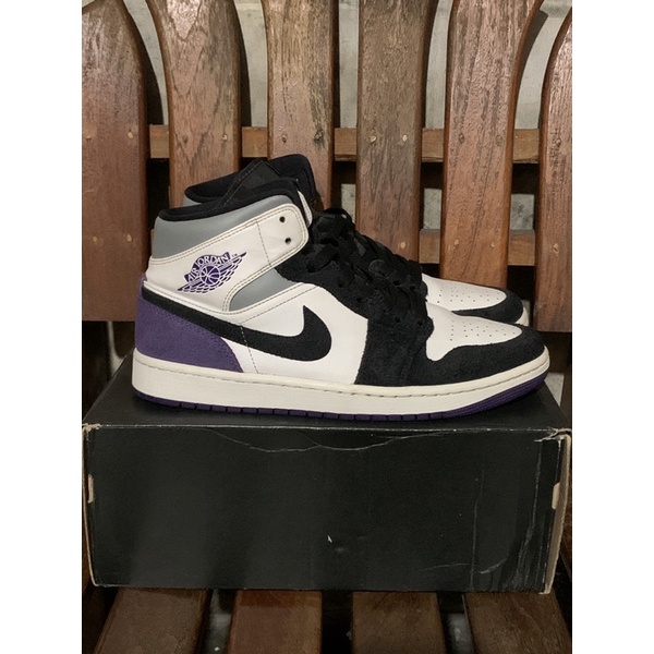 Nike Air Jordan 1 Mid SE Varsity Purple Black