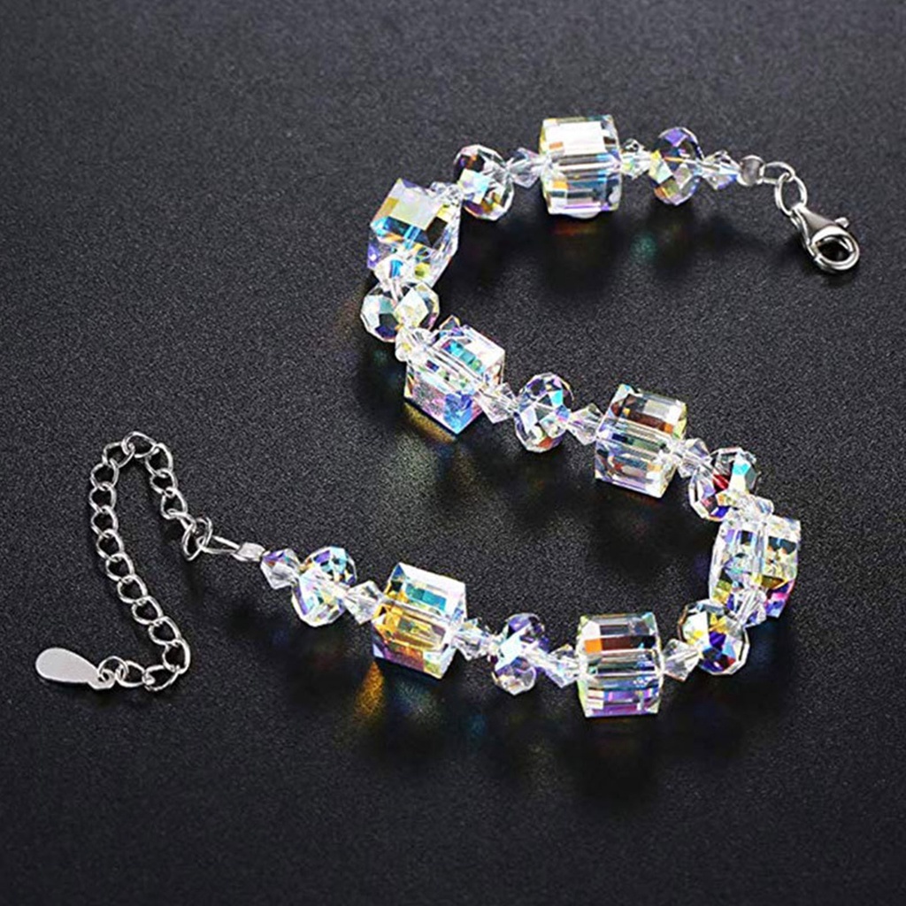 Hu Hu Hu Hu Hu Alat Bantu Pasang Kacamata♡ Gelang Rantai Ekstensi Dapat Disesuaikan Aksen Kristal Imitasi