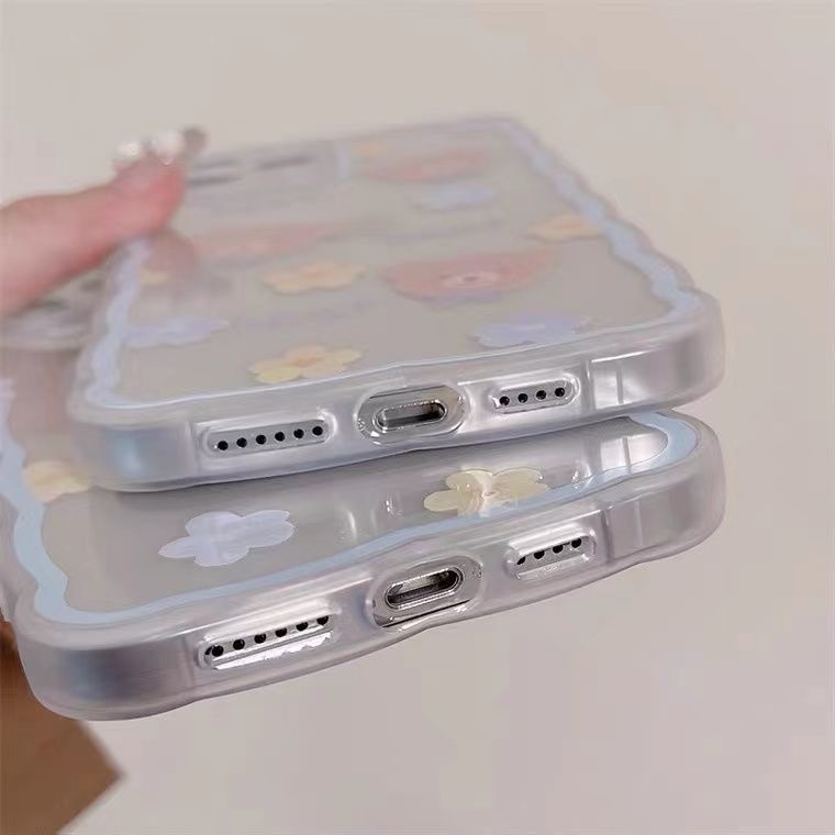 Scase Case Pelindung Handphone Motif Beruang Untuk iPhone 13 / 12 Pro Max / 11 / XS / XR / X / 8 / 7 / 6 / 6s Plus