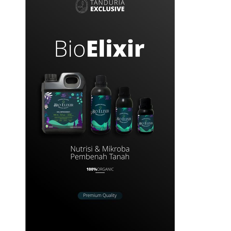 TANDURIA - Bio Elixir 1 LITER Pupuk Organik Cair Kompos Cair Compost Tea Nutrisi Tanaman Hias Sayur 