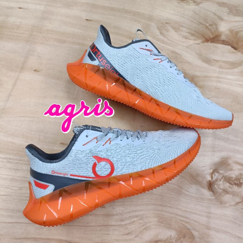 SEPATU RUNNING ORTUSEIGHT REFLOW GREY/ORTRANGE