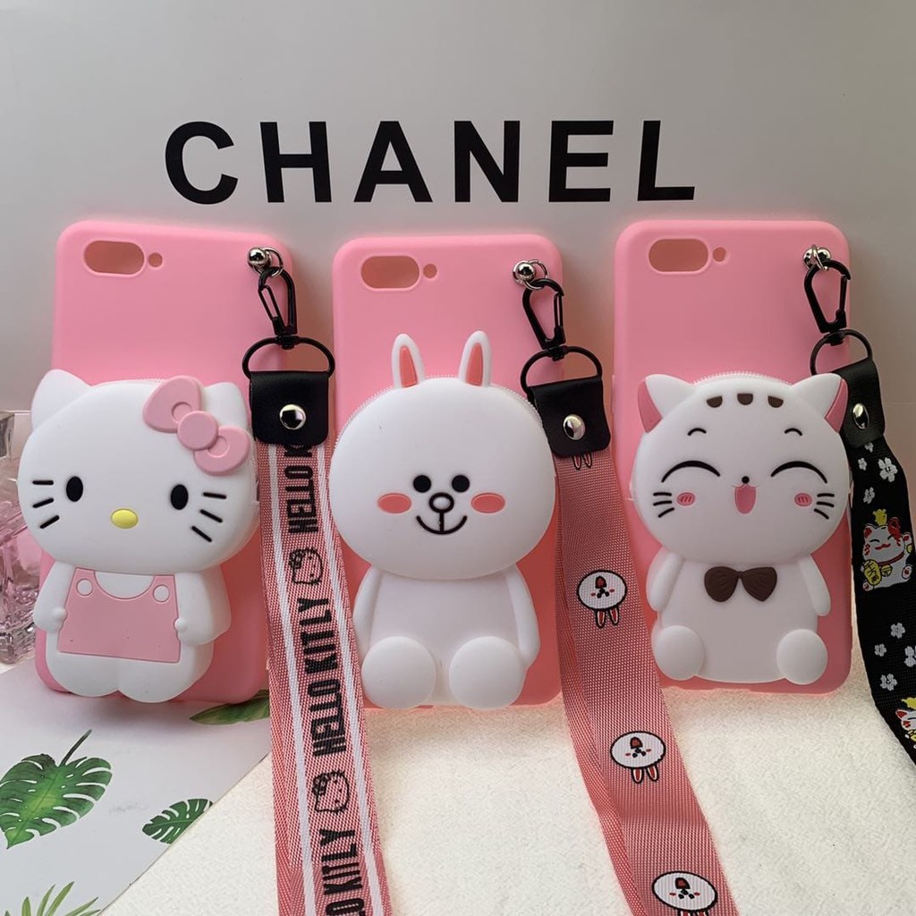 Case 4D Disnnei Plus Dompet Dan Tali Vivo Y11/Y12/Y15/Y17/Y12i