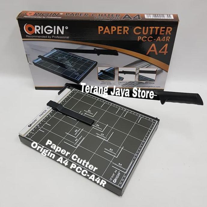 

JUAL MURAH Paper cutter A4 Alat Potong Kertas A4 Pemotong Kertas A4 PCC-A4R Dark