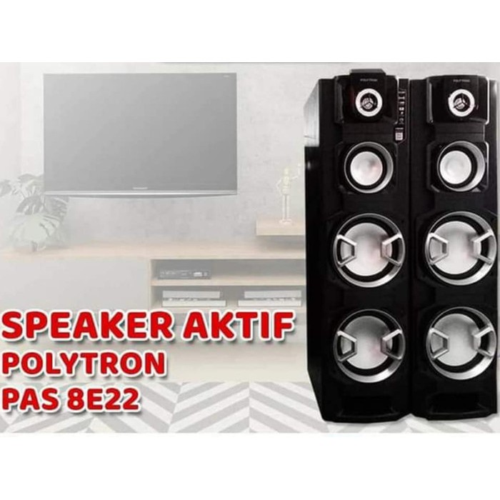 Speaker Aktif Polytron PAS 8EF22 USB BLUETOOTH KARAOKE ADA RADIO