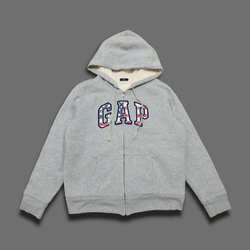 HOODIE GAP SHERPA SECOND ORIGINAL BRANDED PRELOVED