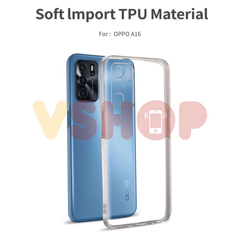 SOFTCASE TRANSPARAN OPPO A16 PREMIUM CLEAR SOFT CASE