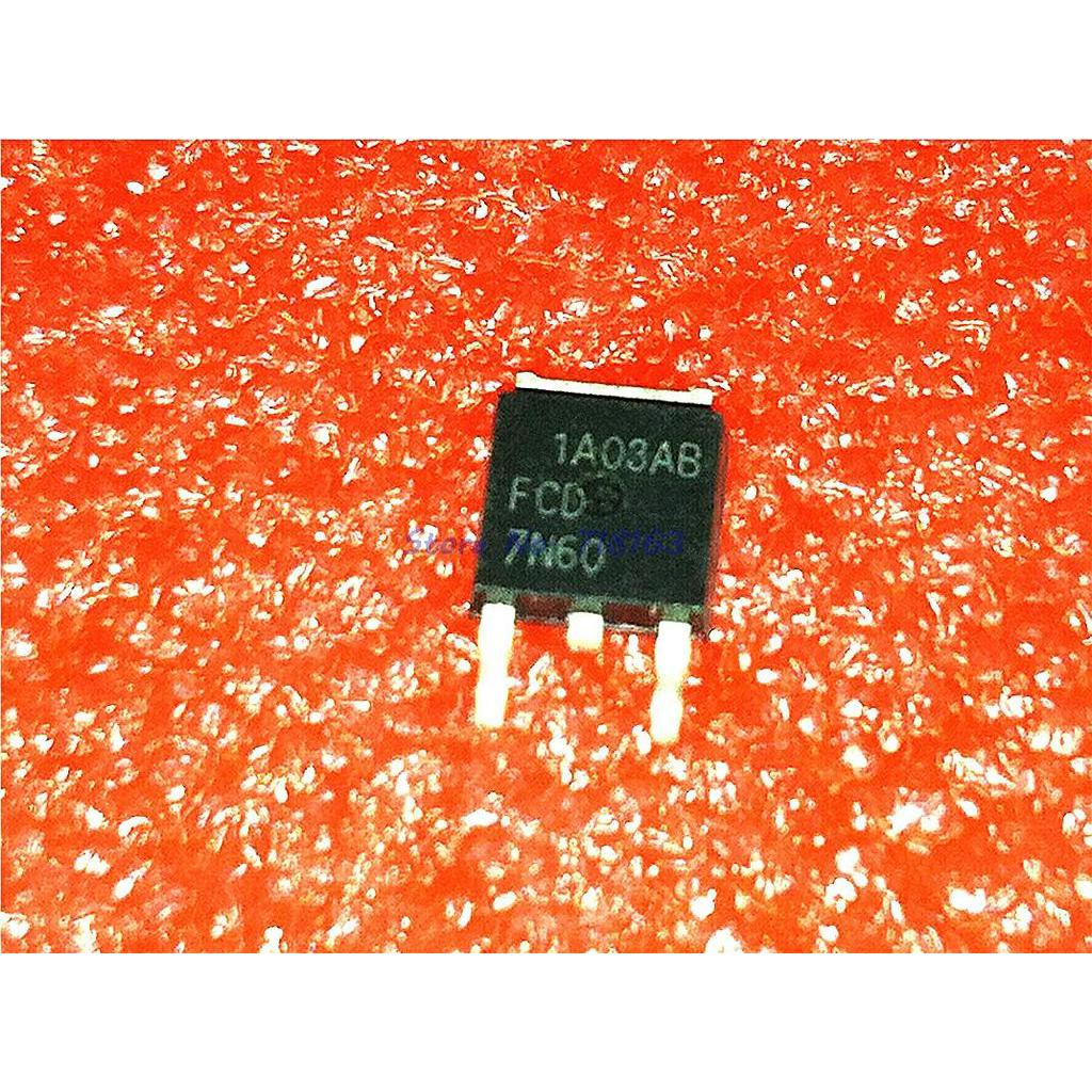 1pcs/lot FCD7N60 FQD7N60 07N60C3 TO-252 In Stock
