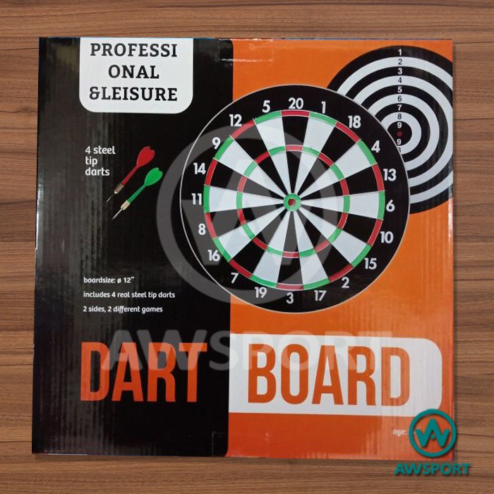 PAPAN DART BOARD / DART GAME 17 inch