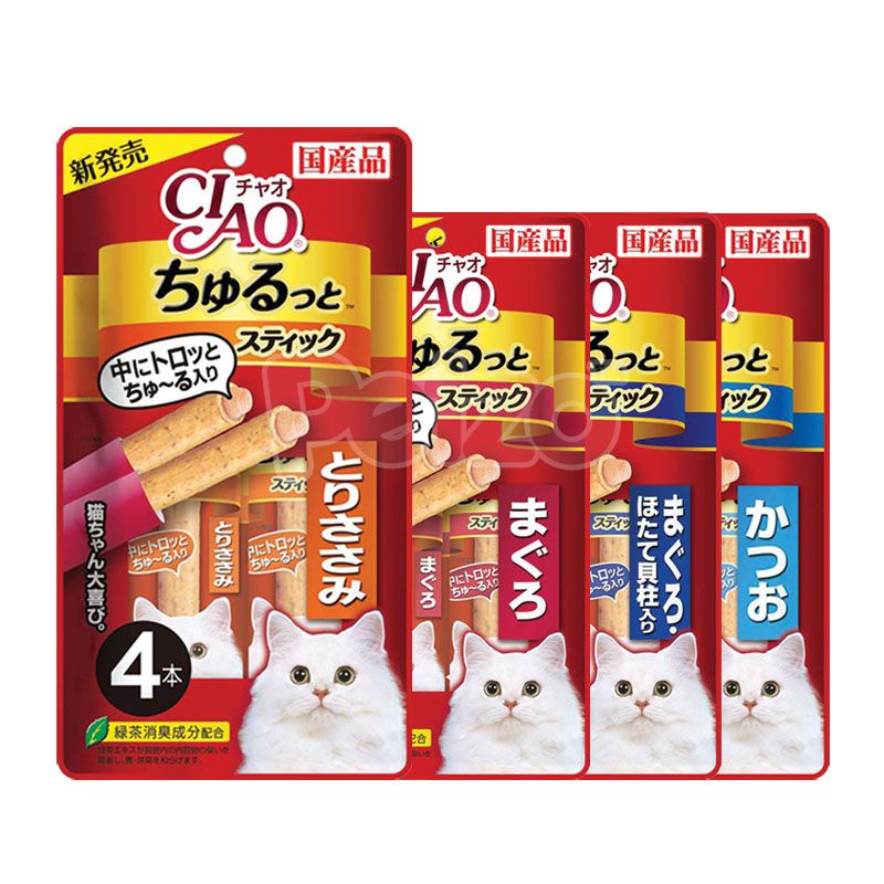 CIAO Churutto Stick / Snack Cemilan Kucing / Cat Treat isi 4