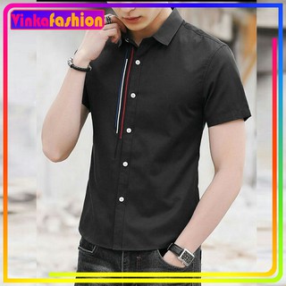  Baju  Cowok Pria  Casual Masa  Kini  Katun Halus Full Lengan 