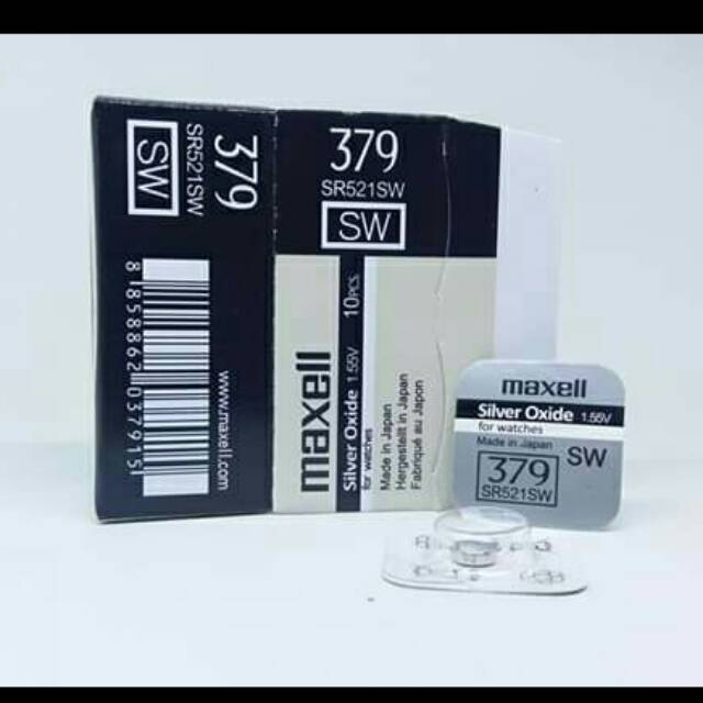 BATERAI JAM TANGAN MAXL 379 SR521SW SR 521 SW ORIGINAL SP BATRE BATREI BATERAI KANCING JAM TANGAN