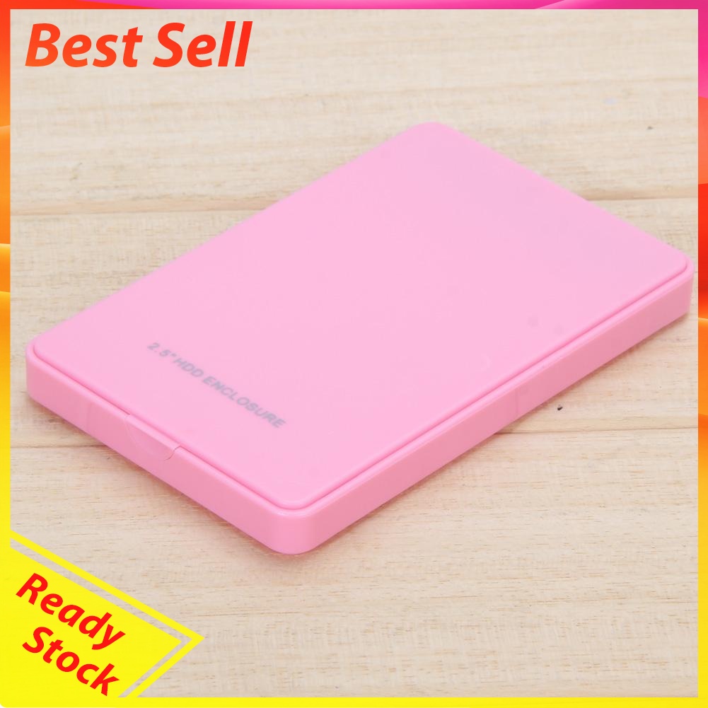 2.5in USB 2.0 SATA Hd Box HDD Hard Drive External Enclosure Case