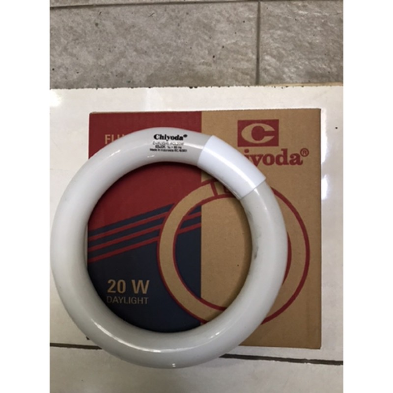 Neon ring bulat merk CHIYODA 20w cahaya putih