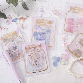  Stiker  Kertas Gambar Bunga  Sakura Lucu  untuk Scrapbook DIY 