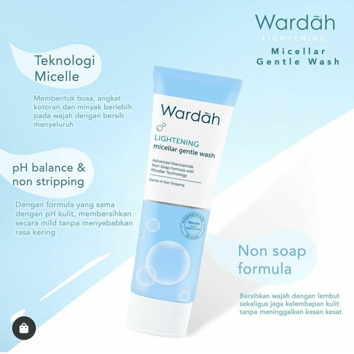 Wardah Lightening Micellar Gentle Wash &amp; Gentle Exfoliator