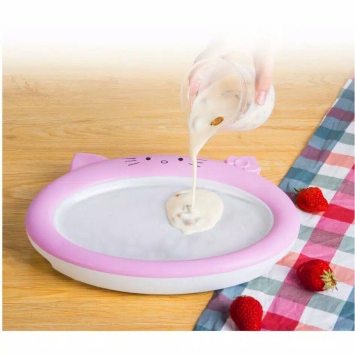 Ice cream roll maker Piring pembuat es krim anak Ice cream roll plate