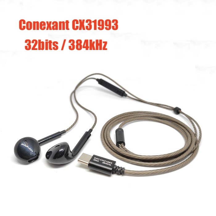 HiFi Digital Type C Headset 4D Stereo With Mic Earphone DAC CX31993