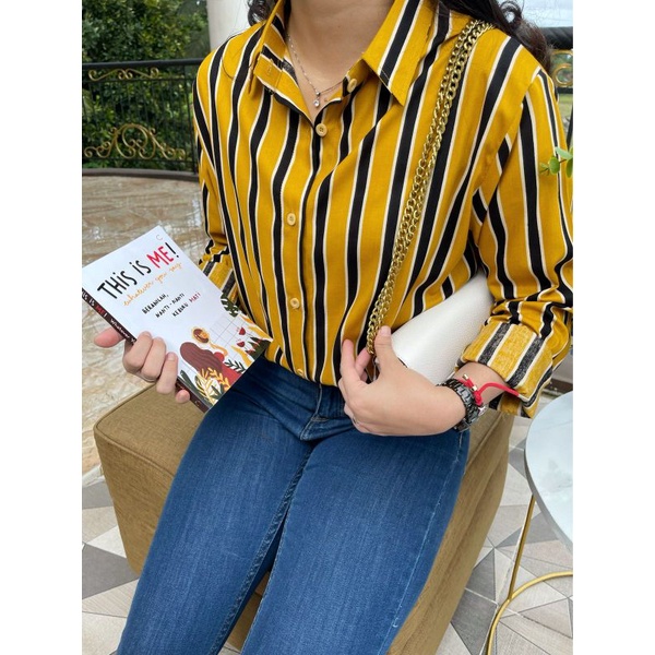 kemeja wanita lengan panjang / Kemeja cewek kekinian / Kemeja hnm wanita / Kemeja hnm / Kemeja Cewek