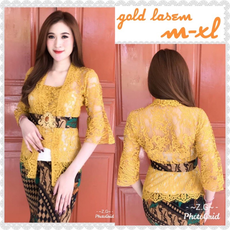 Kebaya jadi semi italy trompet premium