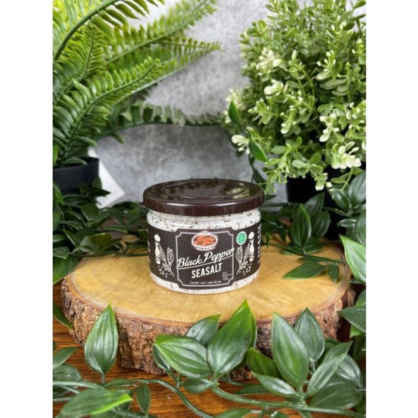 

Jay's Black Pepper Sea Salt / Garam Laut Rasa Lada Hitam 120 gram