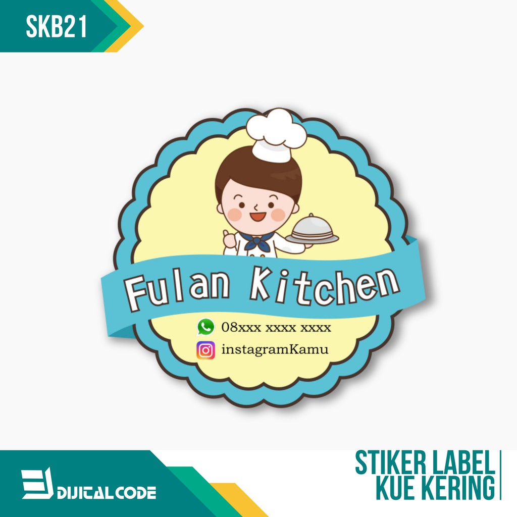 

SKB21 Stiker Label Bulat Untuk Kemasan Makanan
