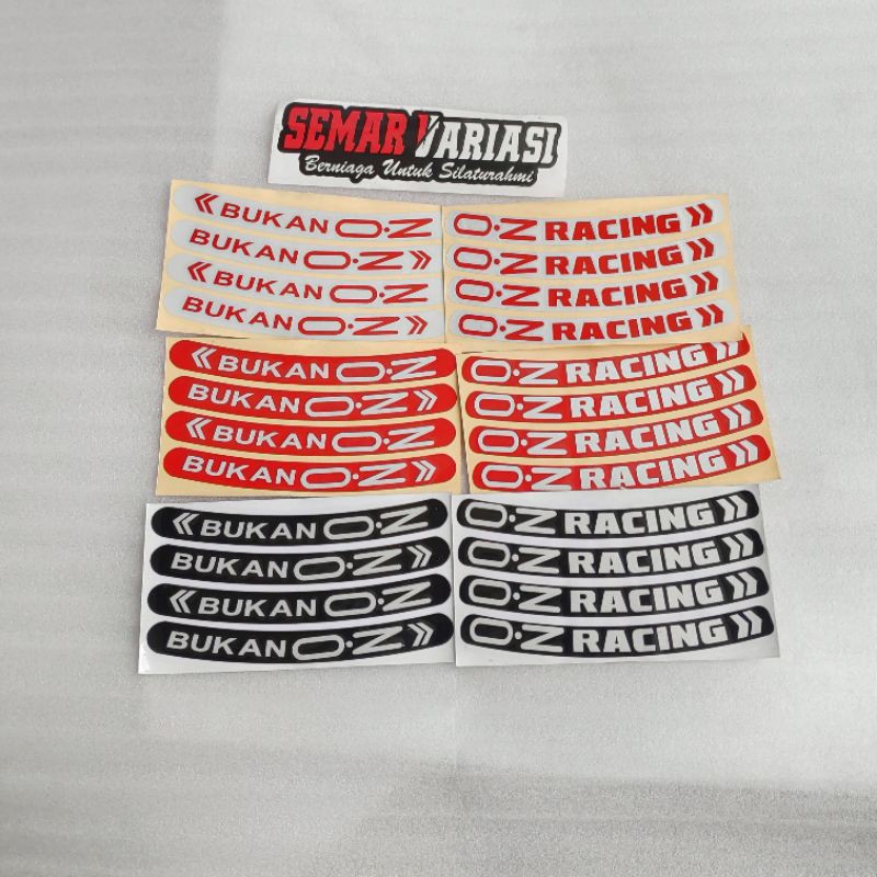 STIKER VELG OZ RACING BUKAN OZ